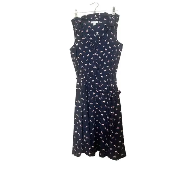 Charter Club Shirtdress womens dress Size 12 EUC Blue Pink Horse
